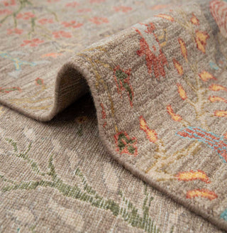 8x10 Hand Knotted Birds Peacock Motifs Wool Rug