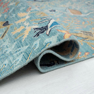 10x14 Large Area Hand Knotted Birds & Garden View Rug