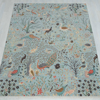 8x10 Fine Hand Knotted Persian Garden View Wool Rug