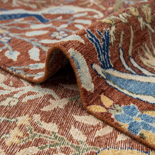 9x12 Fine Hand Knotted Birds of Paradise Inspired Wool Rug