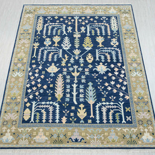 Nilofer Persian Garden Inspired Modern Oushak Rug