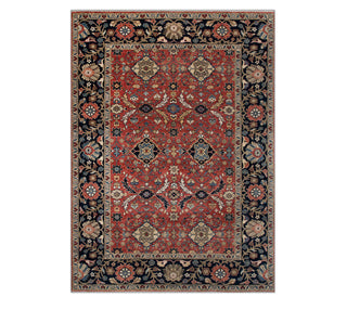 Jeshvar 9x12 Fine Knotted Persian Mahal Red Wool Rug