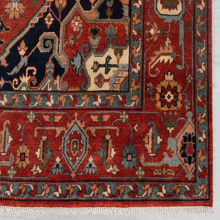 Joel Red Persian Heriz Serapi Woollen Rug