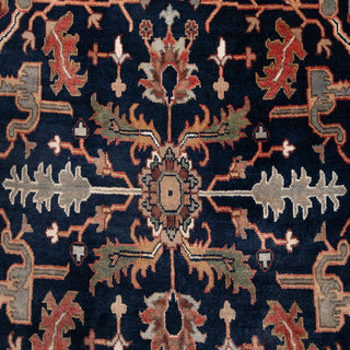 Jeshvar 9x12 Navy Fine Weave Traditional Persian Inspired Rug