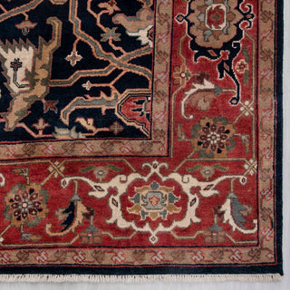 Jeshvar 9x12 Navy Fine Weave Traditional Persian Inspired Rug