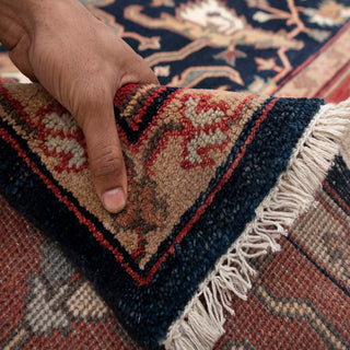 Jeshvar 9x12 Navy Fine Weave Traditional Persian Inspired Rug