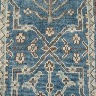 Stark - Blue Plush Feel Wool Runner Rug Staircase / Hallway Rug