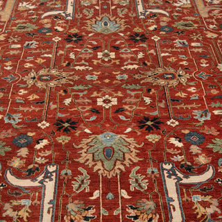 Ramin - 8x10 Traditional Persian Tabriz Red Wool Super Fine Weave Rug