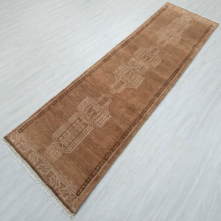 Hannah - Brown Earth Tone Wool Runner Rug Staircase / Hallway Rug