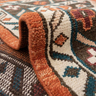 Raymond Rust Medallion Hand Knotted Woolen Rug
