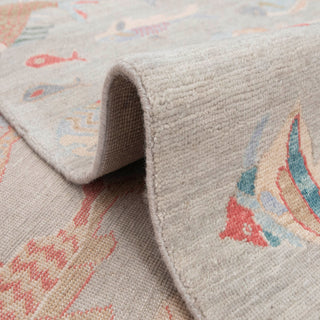 Pisces 9x12 Fine Weave Fish Motifs Wool Nursery Rug
