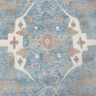 Janice -12x18 Oversize Blue Hand Knotted Plush Feel Wool Turkish Oushak Rug