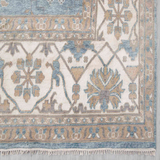 Janice -12x18 Oversize Blue Hand Knotted Plush Feel Wool Turkish Oushak Rug