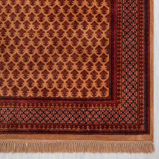 Herati - 6x9 Beige Tribal Senneh High Quality Wool Rug