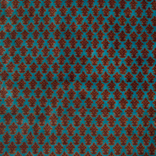 Herati - 6x9 Turquoise Blue Persian Senneh Silky Feel Wool Rug