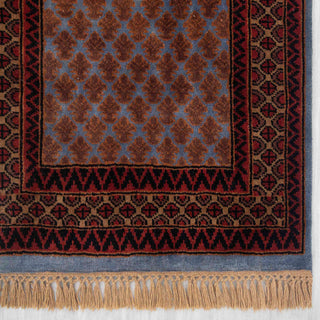 Herati - 2.6x10 Blue Baluch Tribal Silky Feel Runner Rug