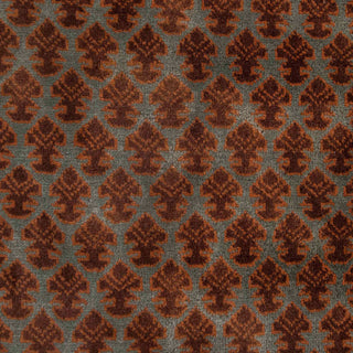 Herati - 3x5 Greenish Gray Persian Senneh Wool Rug