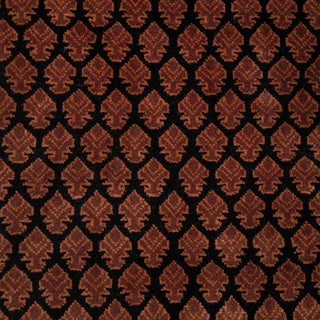 Herati - 4x6 Black Persian Senneh Fine Weave Silky Feel Wool Rug