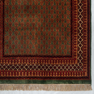 Herati - 4x6 Green Persian Baluch Silky Feel Wool Rug