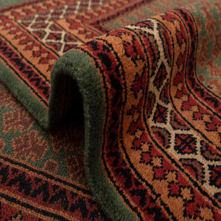 Herati - 4x6 Green Persian Baluch Silky Feel Wool Rug