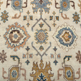 Jesse - 8x10 New Decorative Ivory Gold Soft Feel Wool Oushak Rug