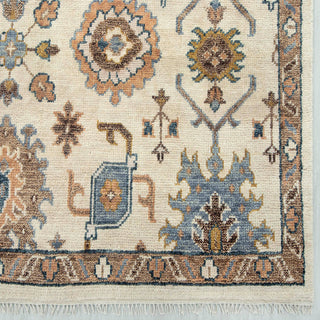 Jesse - 8x10 New Decorative Ivory Gold Soft Feel Wool Oushak Rug