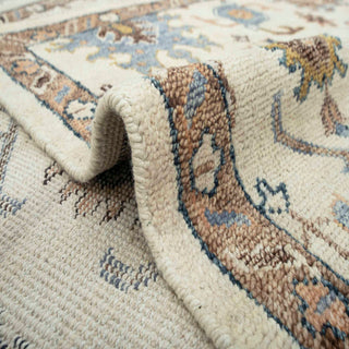 Jesse - 8x10 New Decorative Ivory Gold Soft Feel Wool Oushak Rug