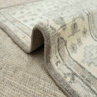 Rossane - 8x10 Muted Gray Ivory Oushak Inspired Wool Rug