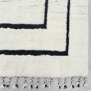 Taylor Double Border Soft Wool Moroccan Beni Ourain Rug