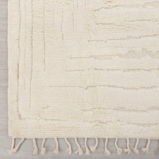 Mason Oasis - White Wool Moroccan Beni Ourain Custom Rug