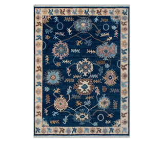 Langford 8x10 Hand Knotted Floral Motif Oushak Wool Rug
