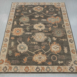 Langford 8x10 Plush Feel Turkish Floral Oushak Inspired Wool Rug