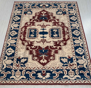 Amara 8x10 Traditional Medallion Serapi Inspired Wool Rug