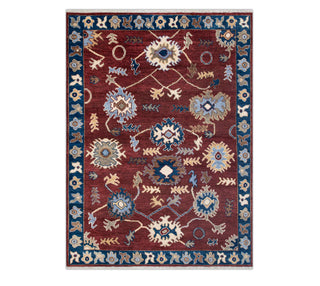 Langford 8x10 Modern Floral Turkish Oushak Wool Rug