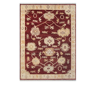 Imperial 8x10 Burgundy Persian Oushak Inspired Wool Rug