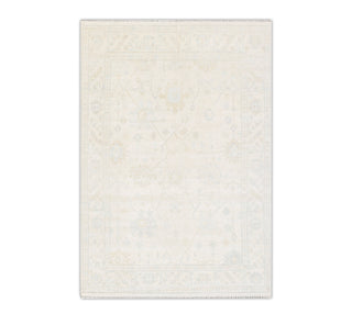 Muted Cream Modern Turkish Oushak Handmade Wool Soft Neutral Look Rug For Bedroom/ Living Room 