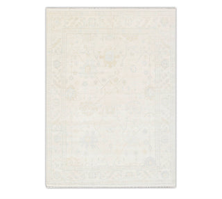 Muted Cream wool Modern Turkish Oushak Handmade Wool Soft Neutral Look Rug For Bedroom/ Living Room 