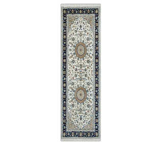 Nain - Medallion Wool & Silk Runner Rug