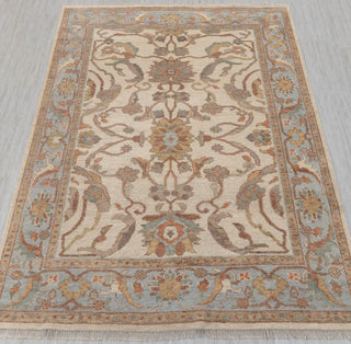 Dallas 8x10 Ivory Vintage Oushak Inspired Wool Rug