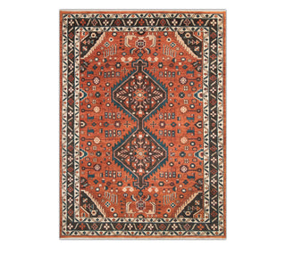 Raymond Rust Medallion Hand Knotted Woolen Rug