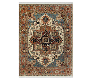 Parisa 8x10 Super Fine Knotted Persian Medallion Serapi Wool Rug