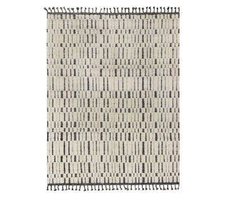 Bohemian Style Ivory Wool Moroccan Beni Ourain Handmade Rug For Bedroom