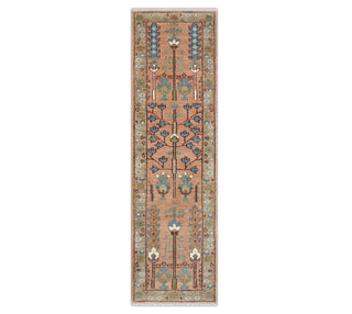 Persian Pink Tree of Life Inspired Soft Plush Feel Wool Runner Rug