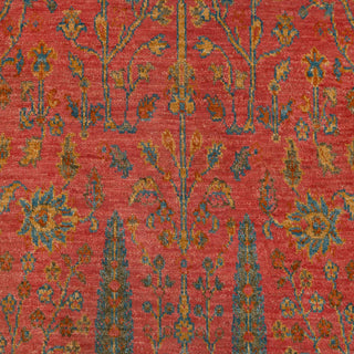 Murphy 6x9 Coral Red Persian Garden Inspired Rug