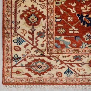 Louise - 8x10 Fine Hand Knotted Weave Red Wool Persian Rug
