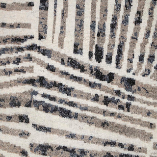 Giggles - 8x10 Boho Moroccan Zigzag Pattern Soft Quality Wool Hand Knotted Rug