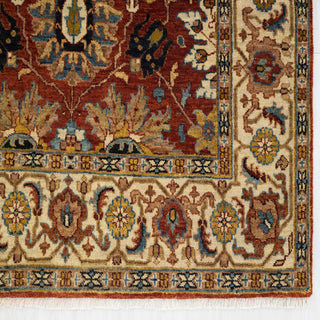 Ashford - 4x6 & 5x7 Rust Traditional Persian Ziegler Super Fine Quality Hand Knotted Rug