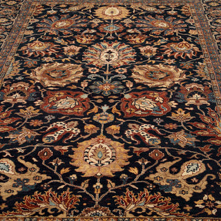 Ashford - 6x9 Navy Persian Ziegler Super Fine Quality Hand Knotted Area Rug