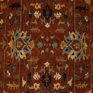 Ramin - 9x12 Rust Authentic Persian Tabriz Reproduction Wool Rug