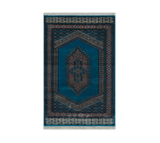 Velora 3x5 Persian Medallion Bokhara Pure Wool Rug